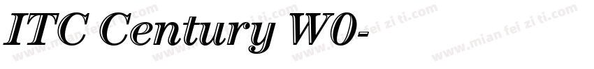 ITC Century W0字体转换